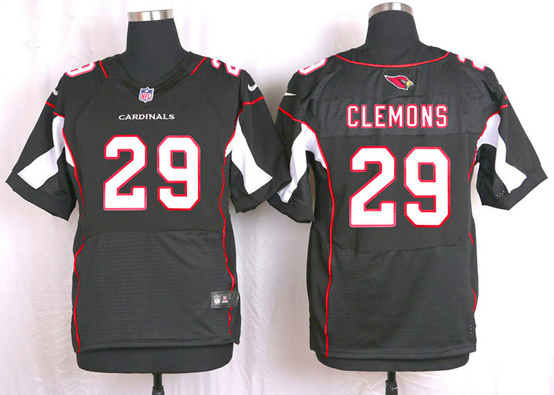 Nike Arizaona Cardinals #29 Clemons Black Elite Jersey
