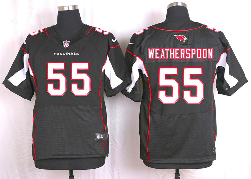 Nike Arizaona Cardinals #55 Weatherspoon Black Elite Jersey