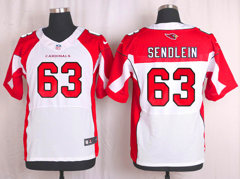 Nike Arizaona Cardinals #63 Sendlein White Elite Jersey