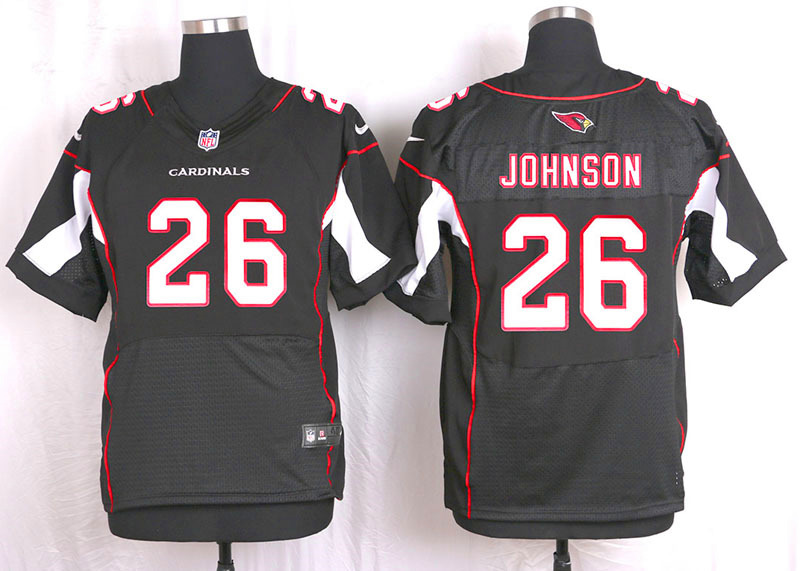 Nike Arizaona Cardinals #26 Johnson Black Elite Jersey