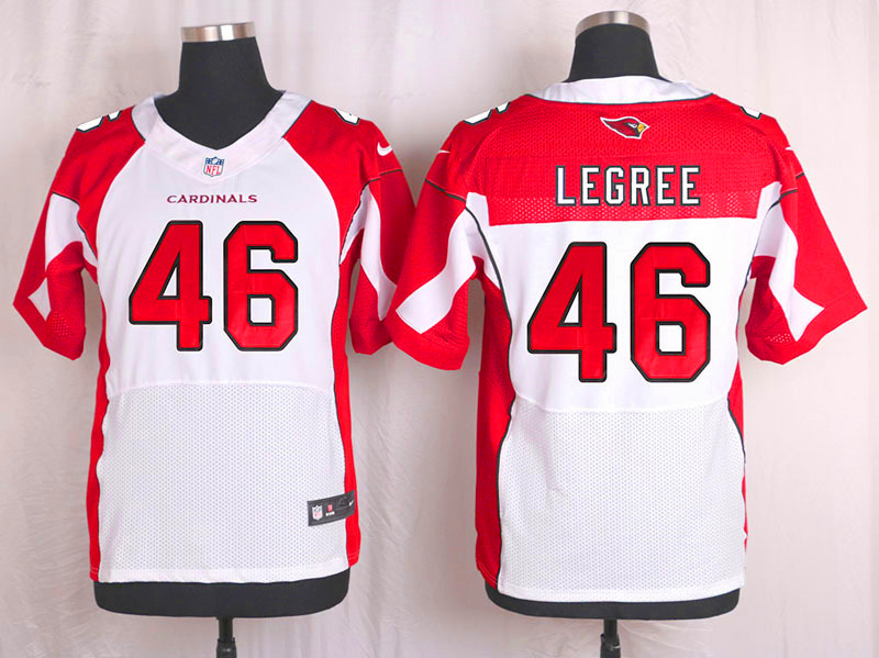 Nike Arizaona Cardinals #46 Legree White Elite Jersey