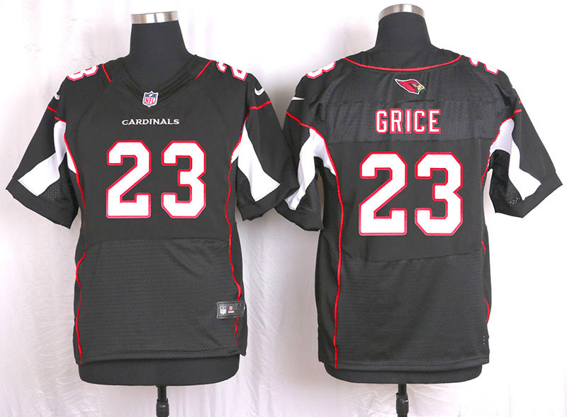 Nike Arizaona Cardinals #23 Grice Black Elite Jersey