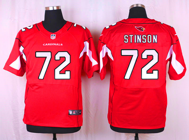 Nike Arizaona Cardinals #72 Stinson Red Elite Jersey