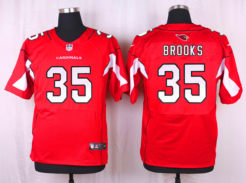 Nike Arizaona Cardinals #35 Brooks Red Elite Jersey