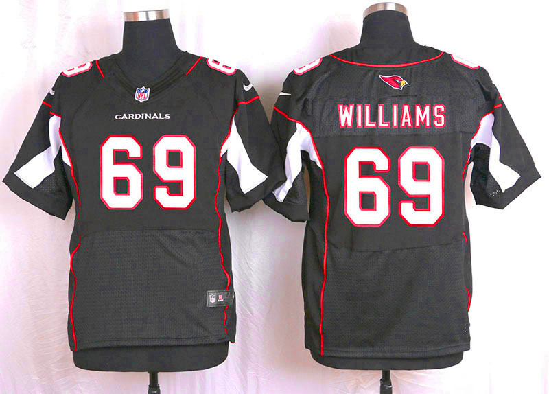 Nike Arizaona Cardinals #69 Williams Black Elite Jersey