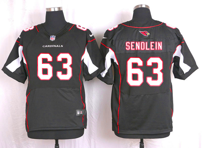 Nike Arizaona Cardinals #63 Sendlein Black Elite Jersey