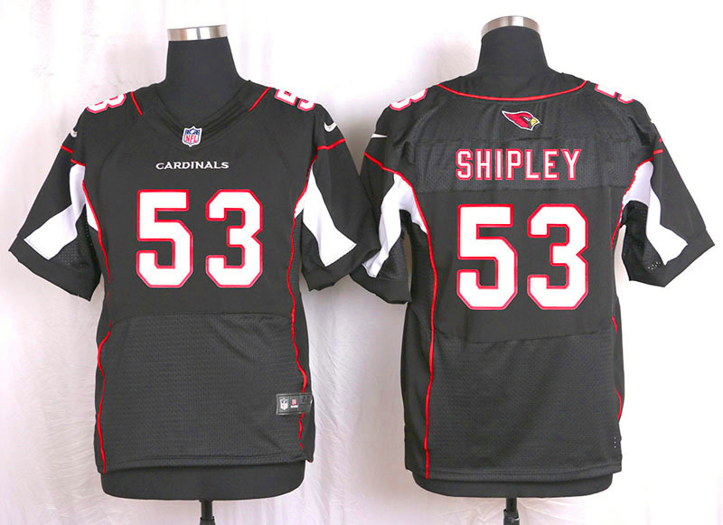 Nike Arizaona Cardinals #53 Shipley Black Elite Jersey