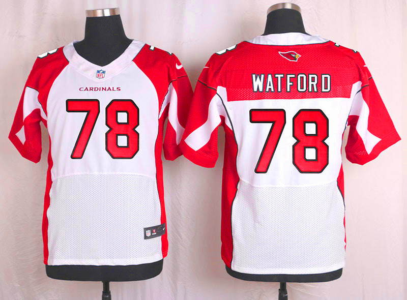 Nike Arizaona Cardinals #78 Watford White Elite Jersey