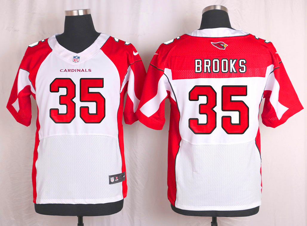 Nike Arizaona Cardinals #35 Brooks White Elite Jersey