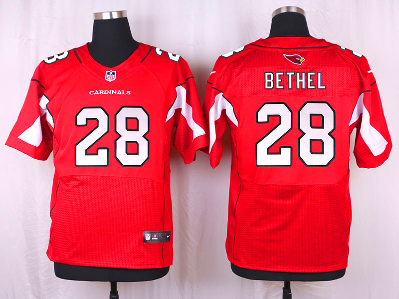 Nike Arizaona Cardinals #28 Bethel Red Elite Jersey
