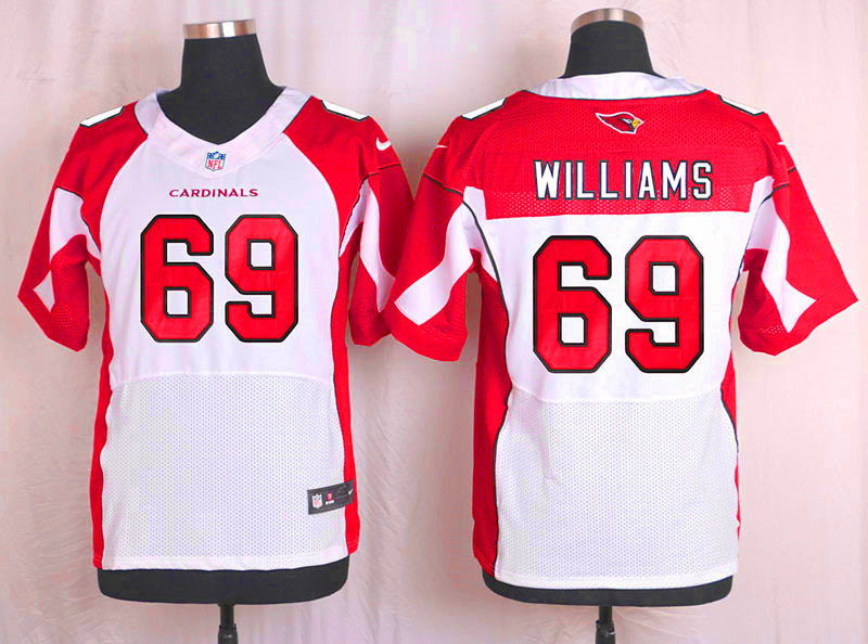 Nike Arizaona Cardinals #69 Williams White Elite Jersey