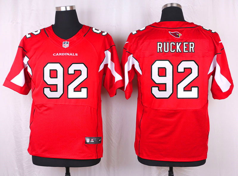 Nike Arizaona Cardinals #92 Rucker Red Elite Jersey