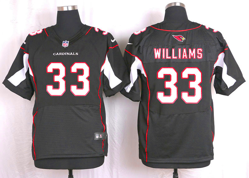 Nike Arizaona Cardinals #33 Williams Black Elite Jersey