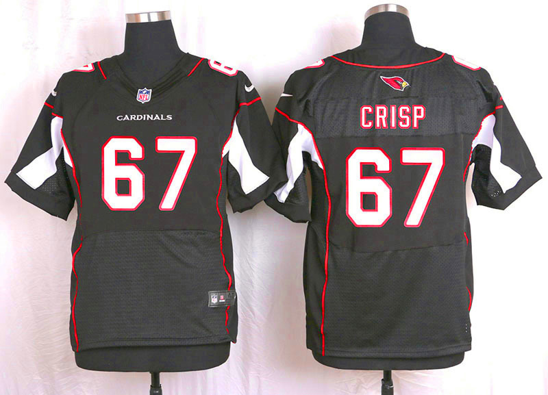 Nike Arizaona Cardinals #67 Crisp Black Elite Jersey