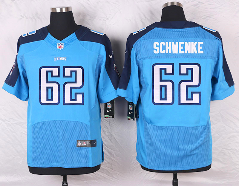 Nike Tennessee Titans #62 Schwenke Blue Elite Jersey