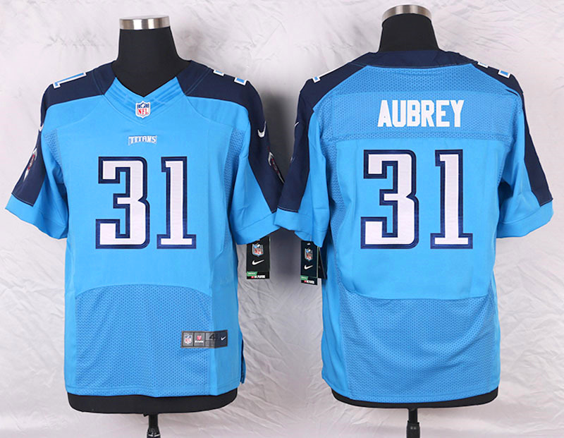 Nike Tennessee Titans #31 Aubrey Blue Elite Jersey