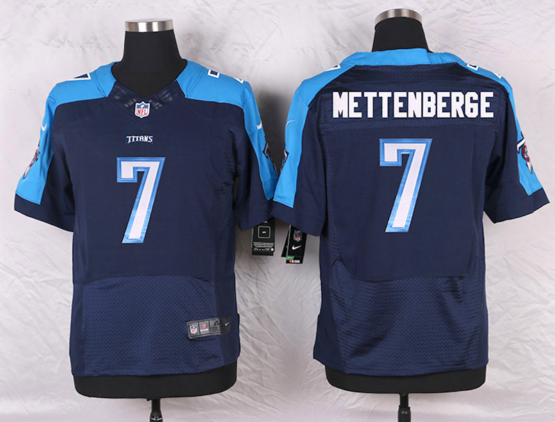 Nike Tennessee Titans #7 Mettenberge D.Blue Elite Jersey