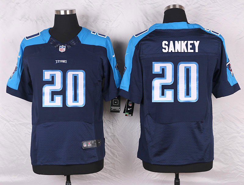 Nike Tennessee Titans #20 Sankey D.Blue Elite Jersey