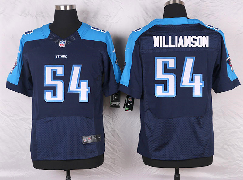 Nike Tennessee Titans #54 Williamson D.Blue Elite Jersey