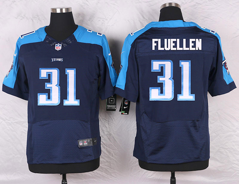 Nike Tennessee Titans #31 Fluellen D.Blue Elite Jersey