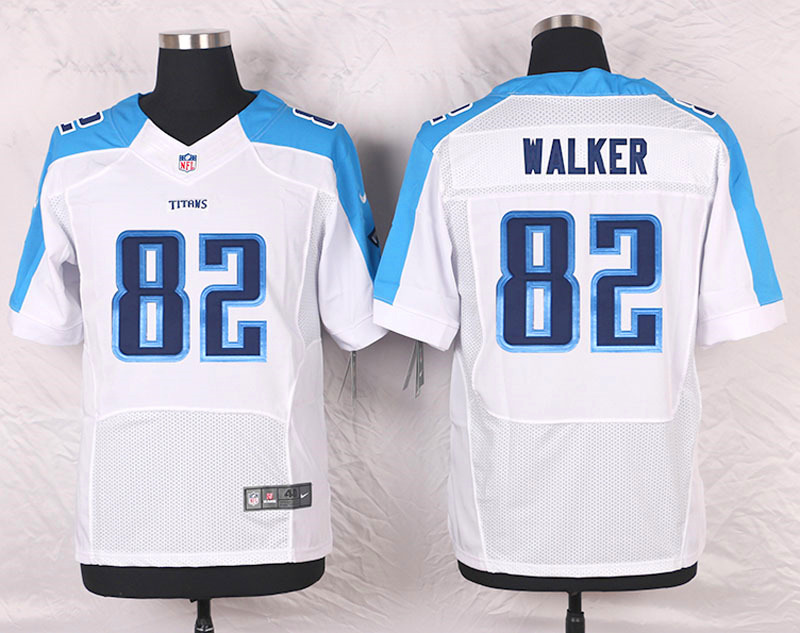 Nike Tennessee Titans #82 Walker White Elite Jersey