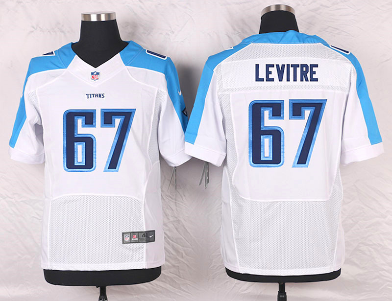 Nike Tennessee Titans #67 Levitre White Elite Jersey