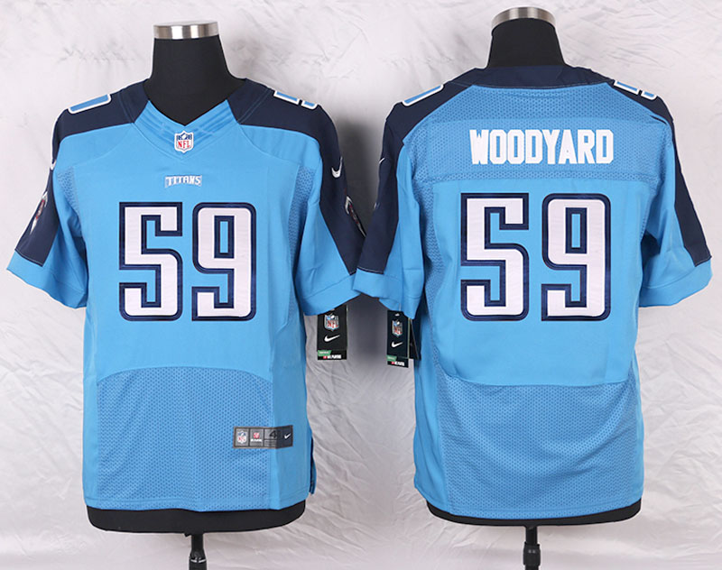 Nike Tennessee Titans #59 Woodyard Blue Elite Jersey