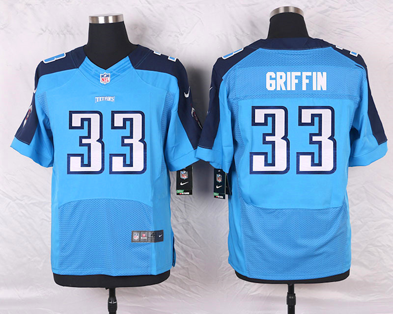 Nike Tennessee Titans #33 Griffin Blue Elite Jersey