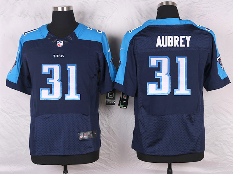 Nike Tennessee Titans #31 Aubrey D.Blue Elite Jersey