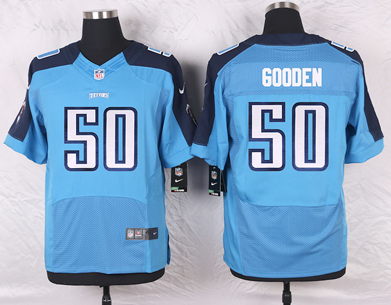 Nike Tennessee Titans #50 Gooden Blue Elite Jersey