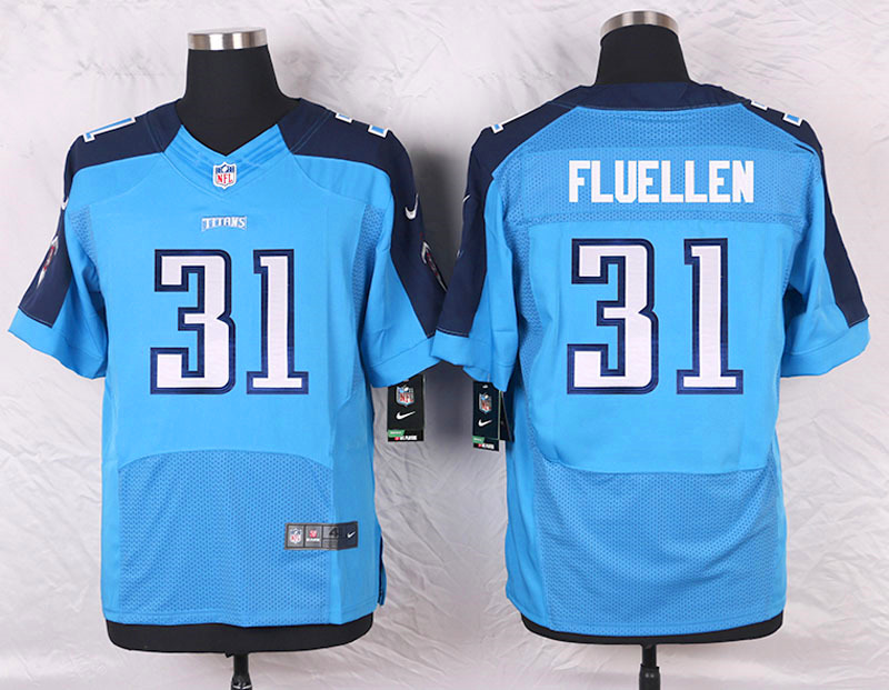 Nike Tennessee Titans #31 Fluellen Blue Elite Jersey