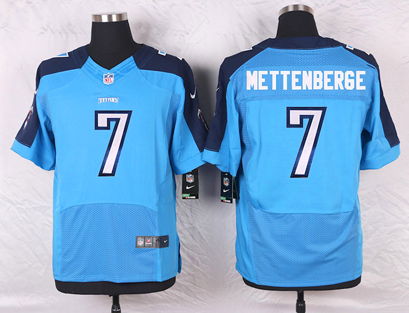 Nike Tennessee Titans #7 Mettenberge Blue Elite Jersey