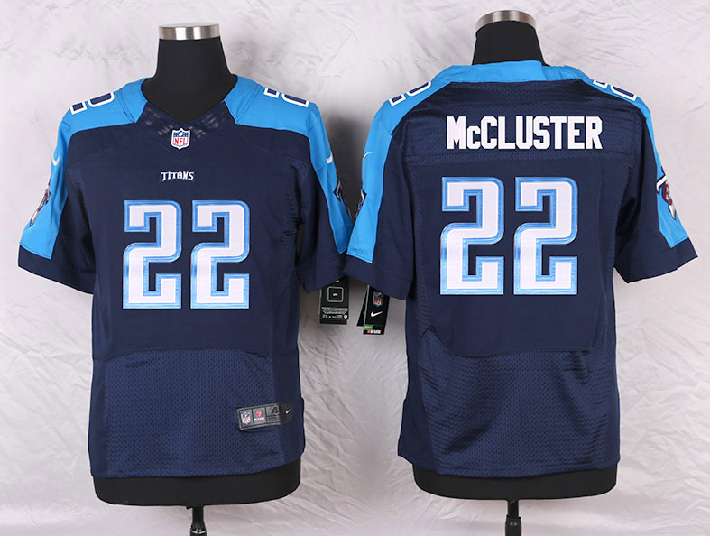 Nike Tennessee Titans #22 McCluster D.Blue Elite Jersey