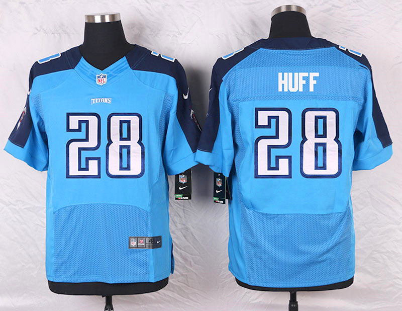 Nike Tennessee Titans #28 Huff Blue Elite Jersey