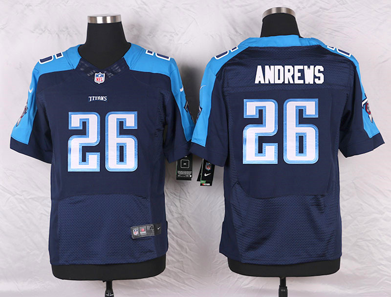 Nike Tennessee Titans #26 Andrews D.Blue Elite Jersey