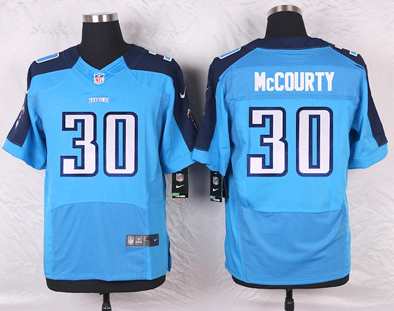 Nike Tennessee Titans #30 McCourty Blue Elite Jersey