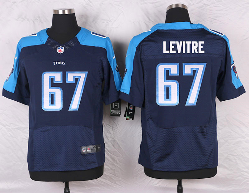 Nike Tennessee Titans #67 Levitre D.Blue Elite Jersey