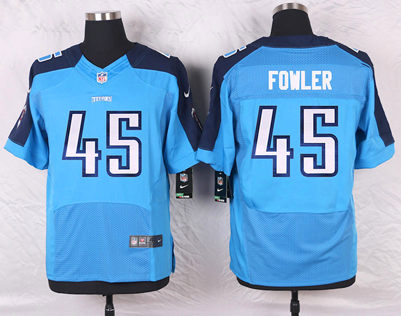 Nike Tennessee Titans #45 Fowler Blue Elite Jersey