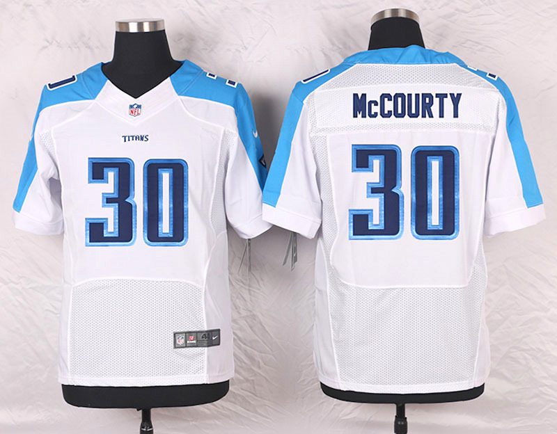 Nike Tennessee Titans #30 McCourty White Elite Jersey