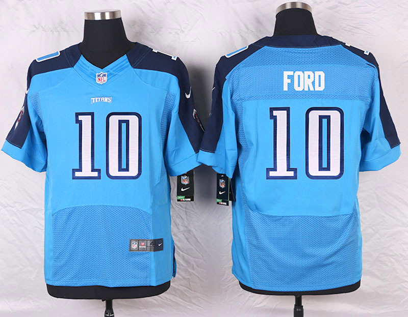 Nike Tennessee Titans #10 Ford Blue Elite Jersey