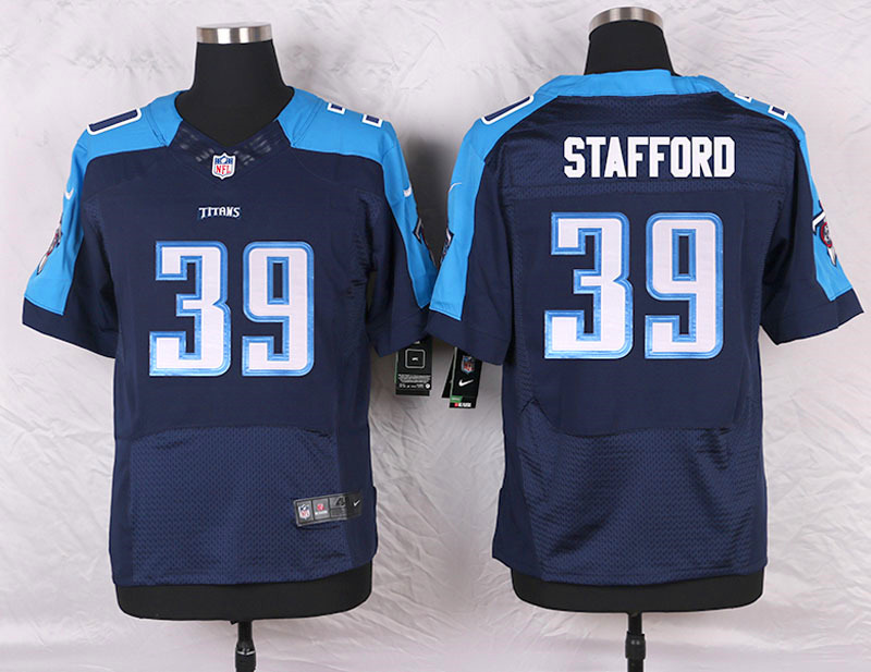 Nike Tennessee Titans #39 Stafford D.Blue Elite Jersey