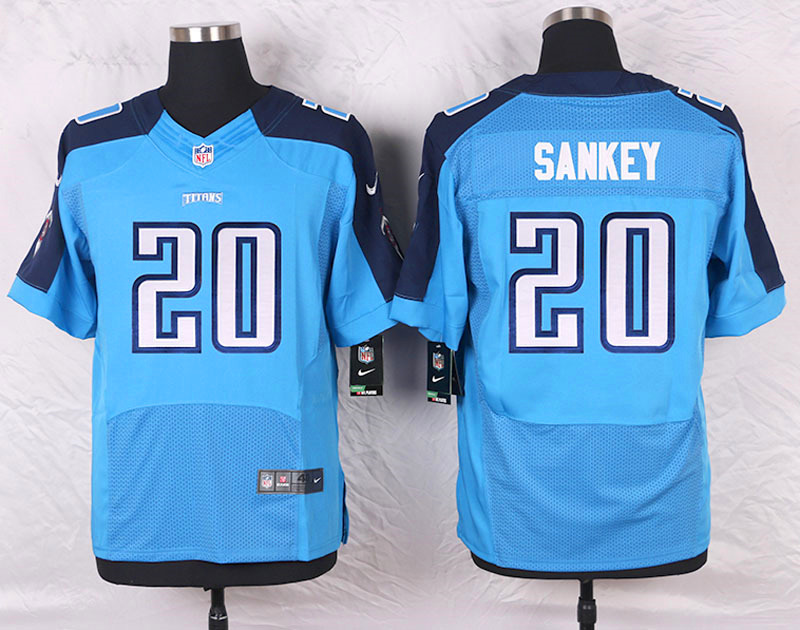 Nike Tennessee Titans #20 Sankey Blue Elite Jersey