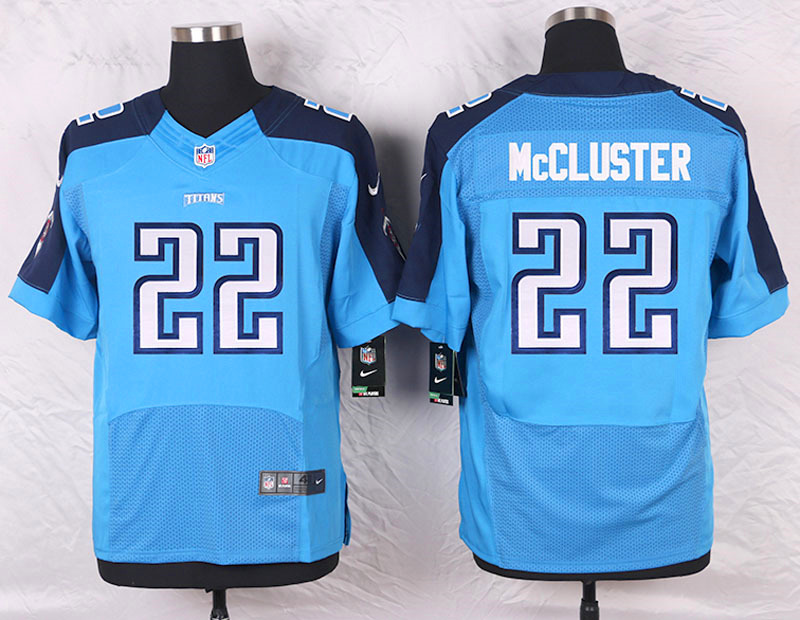 Nike Tennessee Titans #22 McCluster Blue Elite Jersey