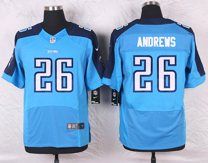 Nike Tennessee Titans #26 Andrews Blue Elite Jersey