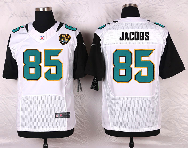 Nike Jacksonville Jaguars #85 Jacobs White Elite Jersey