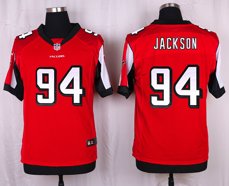 Nike Atlanta Falcons #94 Jackson Red Elite Jersey