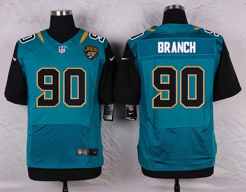 Nike Jacksonville Jaguars #90 Branch Green Elite Jersey