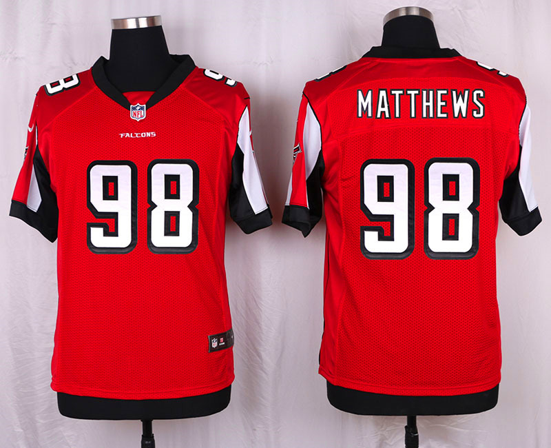 Nike Atlanta Falcons #98 Matthews Red Elite Jersey