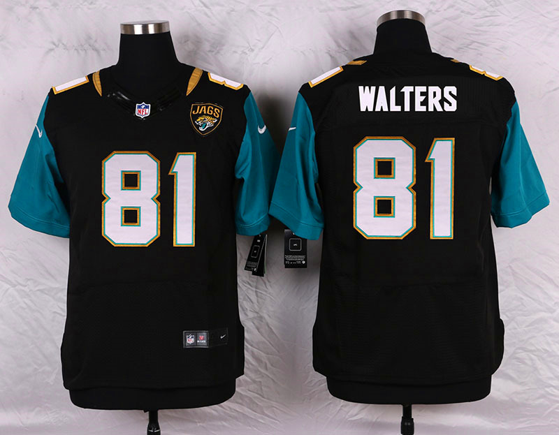 Nike Jacksonville Jaguars #81 Walters Black Elite Jersey