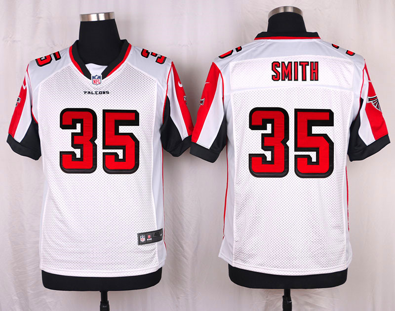 Nike Atlanta Falcons #35 Smith White Elite Jersey